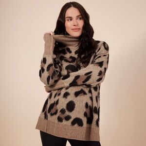Motherhood Cheetah Oversized Sweater